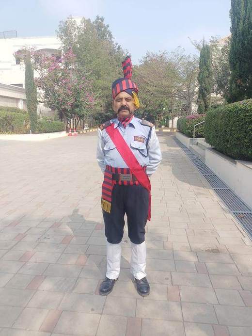 Ceremonial guard on duty
