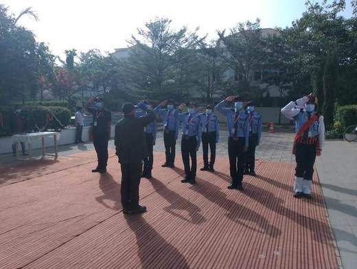 Flag ceremony formation