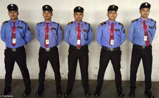 Guard detail in dress uniform