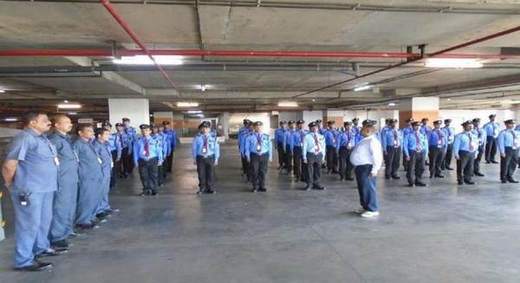 Guard formation at morning muster